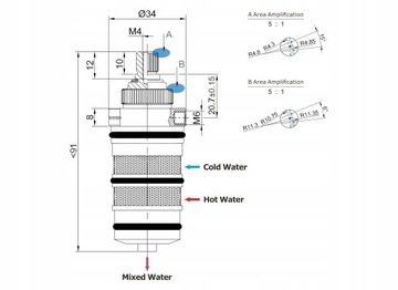 ТЕРМОСТАТИЧЕСКАЯ ГОЛОВКА ДЛЯ БАТАРЕЙ OMNIRES Y1244