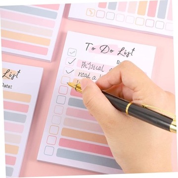 4 Tęczowe karteczki samoprzylepne naklejki notatki przenośne naklejki memo