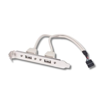 РОЗЕТКА ДЛЯ ПК КОРПУС ПАНЕЛЬ ДЛЯ КОМПЬЮТЕРА 2 x USB НА ДОРОЖКЕ 25 СМ