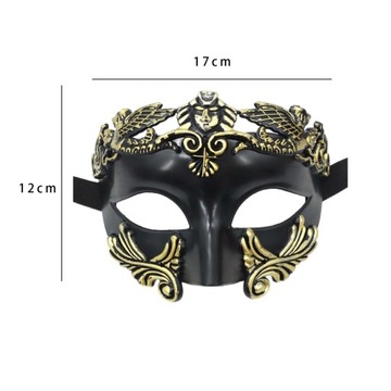 Maska męska Mardi Gras Maska na występ na scenie karnawałowej B