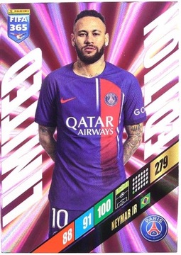 NEYMAR JR - karta LIMITED mała - FIFA 365 Adrenalyn XL 2024 Panini - PSG
