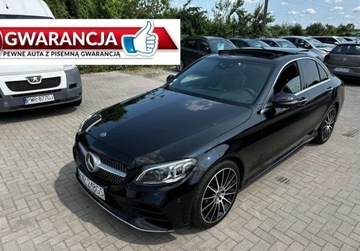 Mercedes Klasa C W205 Limuzyna Facelifting 2.0 220d 194KM 2019 Mercedes-Benz Klasa C 2,0 D 194 KM Pakiet AMG Automat 4-Matic GWARANCJA Za