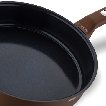 Zestaw 3x GARNEK Rondel PATELNIA CERAMICZNA Indukcja Konighoffer Reno 10el