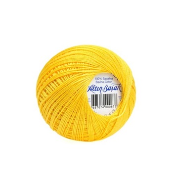 Kordonek STOKROTKA żółty 347 - 100% Bawełna - 200 metrów / 30 gr.
