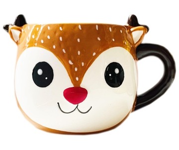 KUBEK KUBECZEK 380 ml ŚWIĄTECZNY JELONEK BAMBI ŚWIĘTA