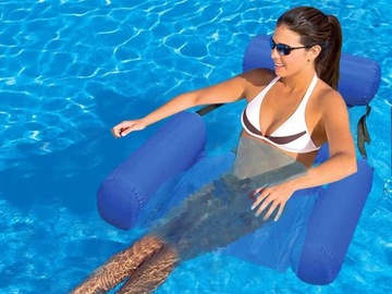 Большой удобный надувной стул-гамак для плавания, матрас 100 x 120 см SP0754