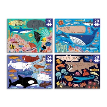 Mudpuppy Puzzle progresywne Oceany świata 16, 20,