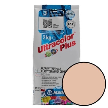 Fuga Ultracolor Plus 2 kg kolor 258 brzoskwinia MAPEI
