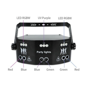 15 глаз DJ DMX освещение сцены для дискотеки 15 Вт