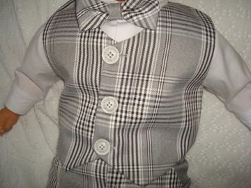 КОМПЛЕКТ ЖИЛЕТ ОДЕЖДЫ /КРЕЩЕНИЕ/СВАДЬБА/ 74