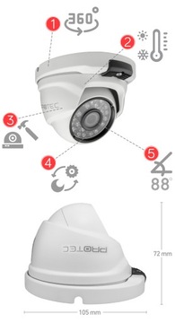 КОМПЛЕКТ МОНИТОРИНГА С 3 КАМЕРАМИ ЧЕТКОЕ ИЗОБРАЖЕНИЕ НОЧЬЮ