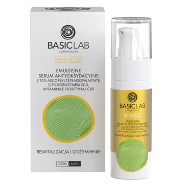 BASICLAB EMULSYJNE SERUM ANTYOKSYDACYJNE 10% wit c