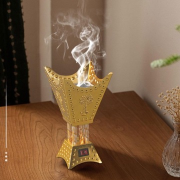 Электрический держатель для благовоний, антикварный декор Ближнего Востока Aureate