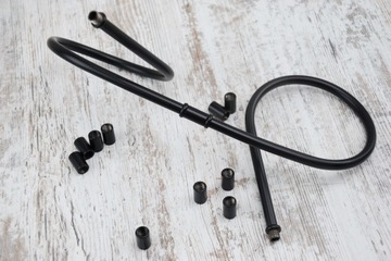 Муфта М10 черная для светильников, муфта гладкая 2см лофт своими руками