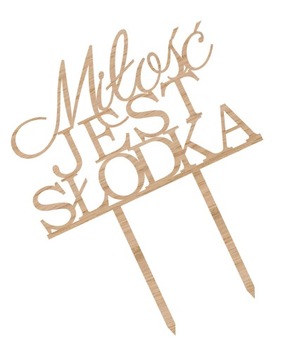 Topper TŚD-13-Miłość jest słodka Ślub Wesele