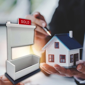 Organizator wizytówek wiejskich Wizytówka z uchwytem na karty nieruchomości