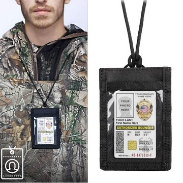 Etui Pokrowiec na Przepustkę Legitymację Identyfikator Dokumenty Card Case