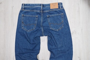 JACK&JONES LOOSE CHRIS JEANSY spodnie męskie granatowe PREMIUM 31/32 pas 82