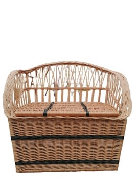 WIKLINA ŁAWKA Wiklinowy kufer z oparciem Siedlisko