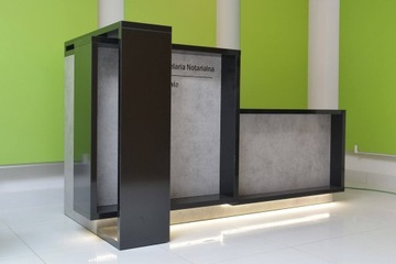 Nowoczesna Lada recepcyjna R46 250x80cm LED