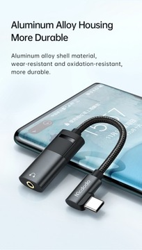 Аудиоадаптер USB-C — AUX Mini Jack 3,5 мм ЦАП + USB-C PD 60 Вт
