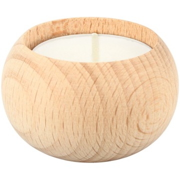 Świecznik okrągły tealight drewniany 5,2 cm EKO