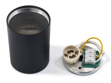 ГАЛОГЕННЫЙ СВЕТОДИОД AQUA КРУГЛЫЙ ДЛЯ ПОВЕРХНОСТНОГО МОНТАЖА ЧЕРНЫЙ IP65