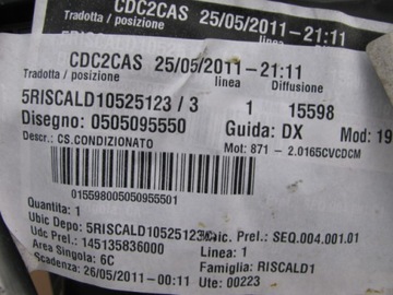 POUZDRO RADIÁTOR KLIMATRONIC OHŘÍVAČ GIULIETTA