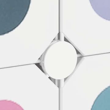 vidaXL Детский книжный шкаф-куб с 15 отделениями, белый ПП