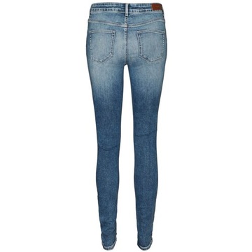 Vero moda MID RISE SLIM DESTROY Jeansy Slim Fit M / 34 spodnie damskie