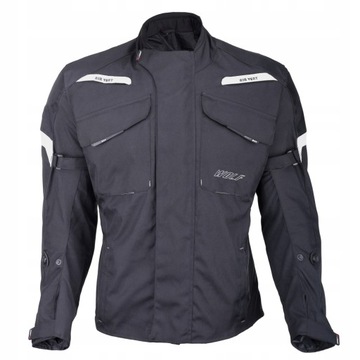 TEKSTYLNA KURTKA MOTOCYKLOWA WOLF EXPLORER BLACK M