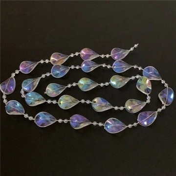 Girlanda Kryształowa ozdobne Koraliki Kryształki Łańcuch na okno