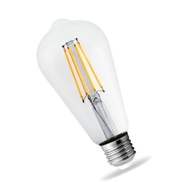 ST64 ŻARÓWKA FILAMENT LED EDISON 8W E27 ST64 RETRO