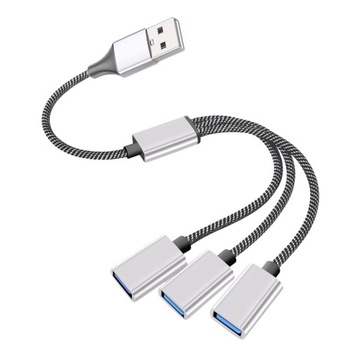РАЗДЕЛИТЕЛЬ КАБЕЛЯ ПИТАНИЯ USB НЕЙЛОН АЛЮМИНИЕВЫЙ СПЛАВ