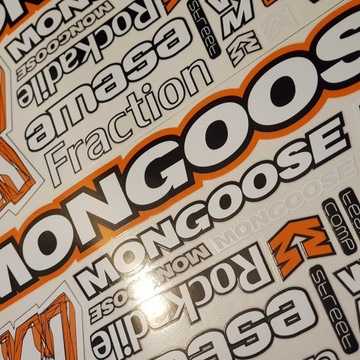 Наклейки на велосипед Наклейки MONGOOSE MTB с логотипом для велосипеда, рама, 2 цвета
