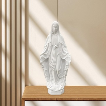 Figurka Matki Boskiej, ozdoba Maryi, kolekcjonerska miniatura w stylu B, biała