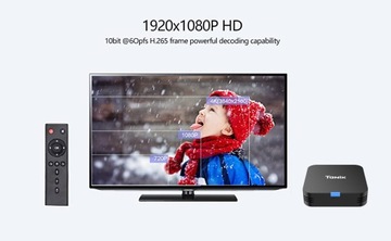 ТВ-приставка Android 10.0, Tanix TX1 ОЗУ 2 ГБ ПЗУ 16 ГБ четырехъядерный процессор 4K HDR Wi-Fi 2,4G