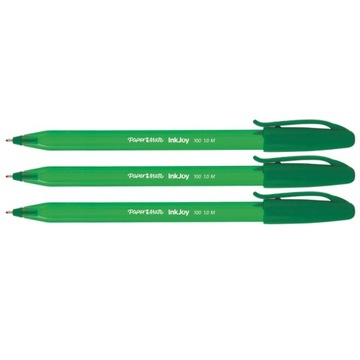 Długopis PAPER MATE Inkjoy 100M Zielony - 3szt
