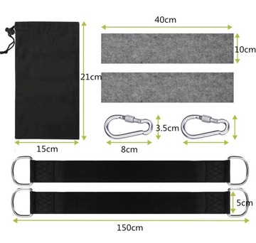Комплект подвески для стула-гамака с 2 ремнями