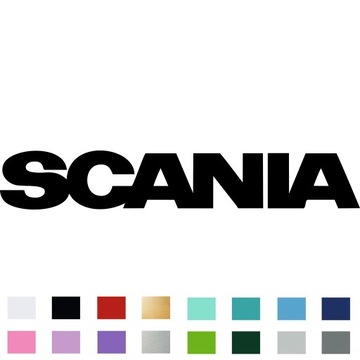 Naklejka na ciężarówkę TIR szybę SCANIA Napis 30cm