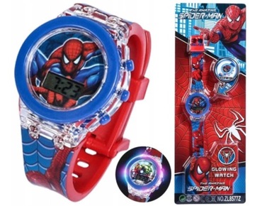 zegarek SPIDERMAN dla chłopca LEDowy elektroniczny