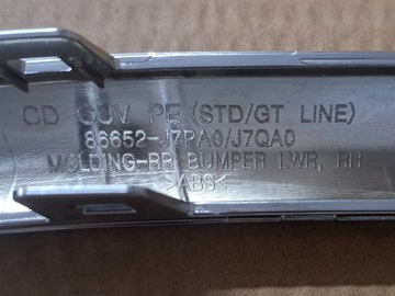 KIA XCEED FACELIFT GT-LINE LIŠTA NÁRAZNÍKU ZADNÍHO PRAVÁ