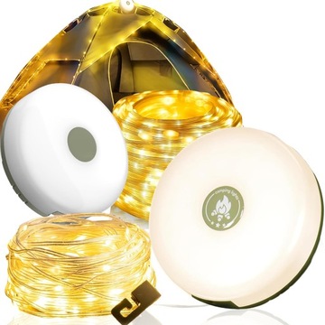 GIRLANDA OGRODOWA ZEWNĘTRZNE LAMPY ŁAŃCUCHOWE CAMPING FAIRY LIGHTS ŚWIATŁA