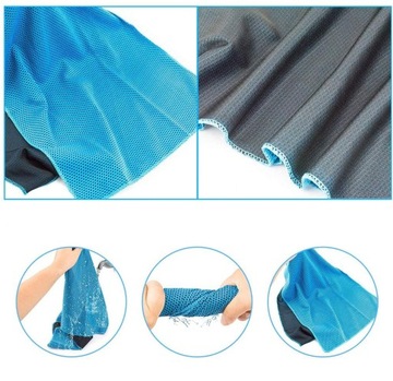 10-PAK RĘCZNIKÓW CHŁODZĄCYCH, RĘCZNIK DO LODU, SZYBKOSCHNĄCY ZIMNY RĘCZNIK