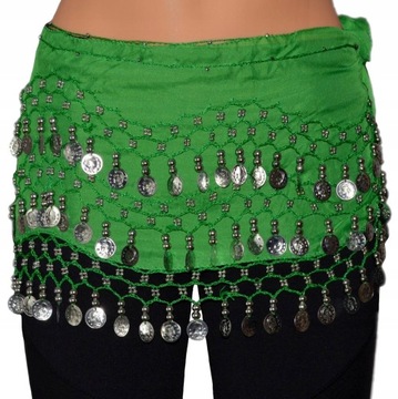 CHUSTA taniec brzucha BELLY DANCE tribal cygańska orient monetki Bollywood