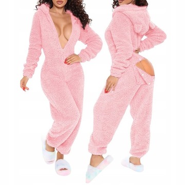 ONESIE PIŻAMA POLAROWY KOMBINEZON Z KLAPKĄ DŁUGA