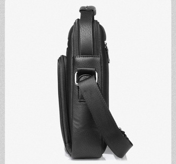 МУЖСКАЯ СУМКА С КАРМАНОМ ЧЕРНАЯ