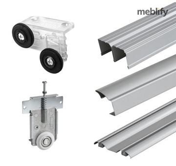 Шкаф-купе премиум-класса MEBLO 2 200 GREY, новый, функциональный, элегантный