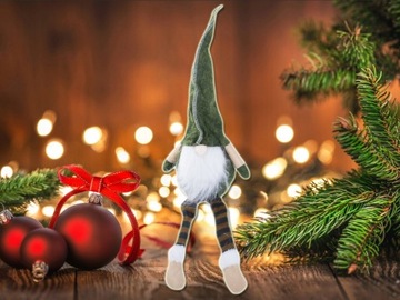 Гномик НИКОЛАЙ, гномик, рождественский гномик под елкой