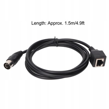 Кабель DIN 5-контактный — RJ45, 4,9 фута, 5-контактный штекерный разъем — RJ45